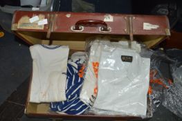 Vintage Suitcase Containing Gents Shirts and Loung