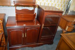 Mahogany Effect TV Cabinet, Hi Fi Cabinet and a Ne