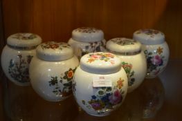 Six Saddlers Ginger Jars