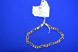 9k Gold Chain Bracelet ~3.4g