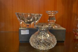 Waterford Crystal Candlestick, Orrefors Sweden Gla