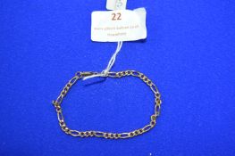 9k Gold Chain Bracelet ~2.4g