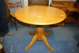 Drop Leaf Circular Dining Table