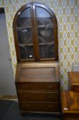 1930's Oak Glazed Front Bureau
