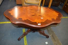 Ornate Inlaid Style Coffee Table