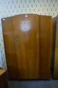 Vintage Oak Veneer Wardrobe