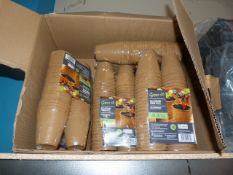 *Box of 8cm Round Fiber Pots