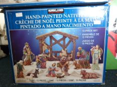 *Kirkland 13pc Hand Painted Nativity Set