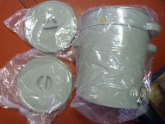 *Two Bird Feed Storage Tins