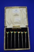 Northern Goldsmiths Sterling Silver 6pc Skewer Set