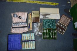 Vintage Cutlery Sets, Plated Cutlery, etc.