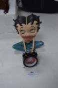 Seated Betty Boop Figurine plus Alarm Clock