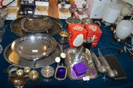 Plated Trays, Serving Dishes, Pheasants, Candlesti