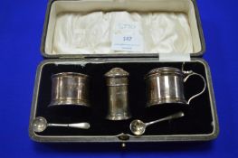 Silver Condiment Set ~68g