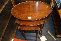 Nest Scalloped Edge Tables on Cabriole Legs