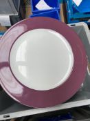 * 100 x 12inch purple rimmed plate. Schowald make. - Collection Address Waltham Abbey, EN9 1FE - Col