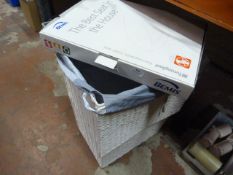 *Wicker Linen Basket, and a Toilet Seat