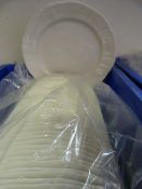 *Box of 50 White Royal Doulton Plates 8.5