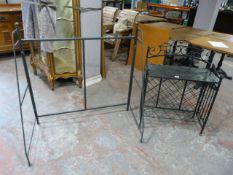 *Metal Shelf Unit and a Metal Shelf Frame