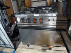 Commercial Gas Oven with Four Ring Hob