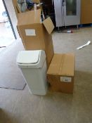 Five Granite Coloured Waste Bins