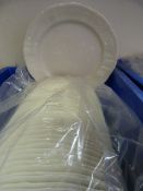 *Box of 50 White Royal Doulton Plates 8.5