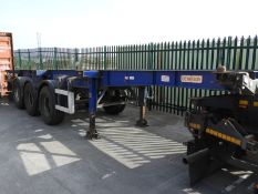 *MCL004 Dennison 2006 Tri-Axle Extendable Skeletal Trailer C188982 (Blue) 12271x2438mm