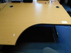 *L/Hand 1200mm Light Pine Style Office Desk