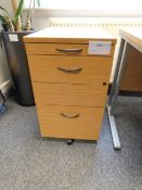 *4 drawer full height pedestal unit