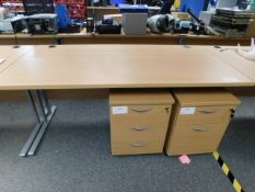 *Office Desk 1600x80 light pine style