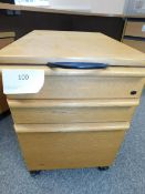 *3 Drawer underdesk Height Pedastal
