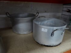 * 2 x large cooking pots