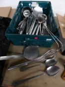 * utensils - large ladles, serving spoons, spiders, whisks -25+ items