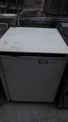 * white Polar under counter fridge. 600w x 600d x 860h
