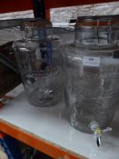 * 2 x flip top Kilner jars - 1 missing tap seal