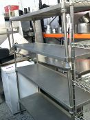 * 4 shelf racking. 1500w x 450d x 1850h