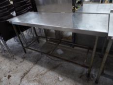 * S/S prep bench. 1680w x 610d x 860h