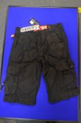 Superdry Black Combat Shorts Size: S