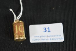 9k Gold Gemstone Swivel Fob ~3.4g gross