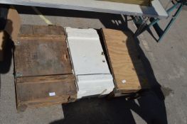 Three Wood Crates