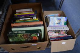 Two Boxes of Gardening and Other Books