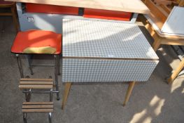 1960's Formica Topped Kitchen Table plus Folding S