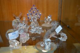 Cut Glass Crystal Animals etc.