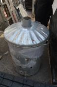 Galvanised Metal Garden Incinerator