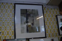 Framed Abstract Print 96x112cm