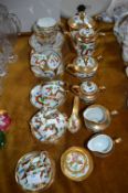 Oriental Gold Dragon Tea Set 45+ Pieces