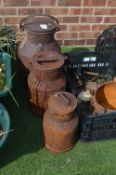 *Three Iron Milk Churns