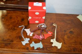 Radley Keyring with Three Dogs plus Three Spare Do