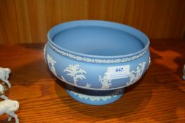 Wedgwood Blue & White Jasper Ware Fruit Bowl