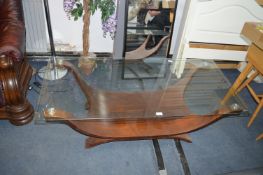 Glass Topped Coffee Table